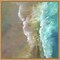 Aerial Coast III by Sheila Finch 16-in. W x 16-in. H. Canvas Wall Art Print Framed in Natural